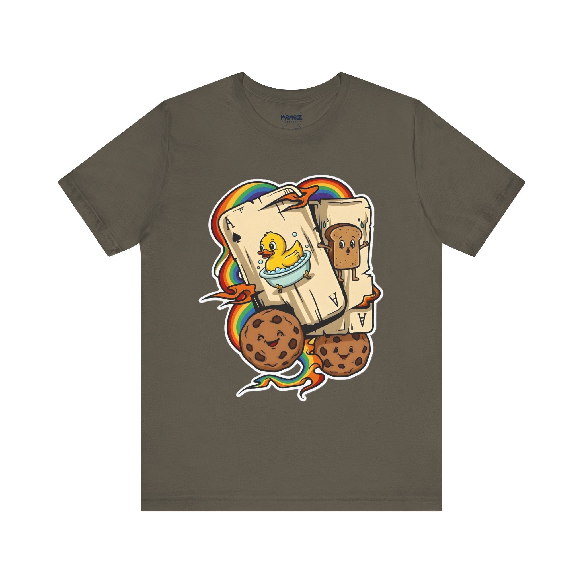 Playing Cards and Cookies Meme Funny Tee