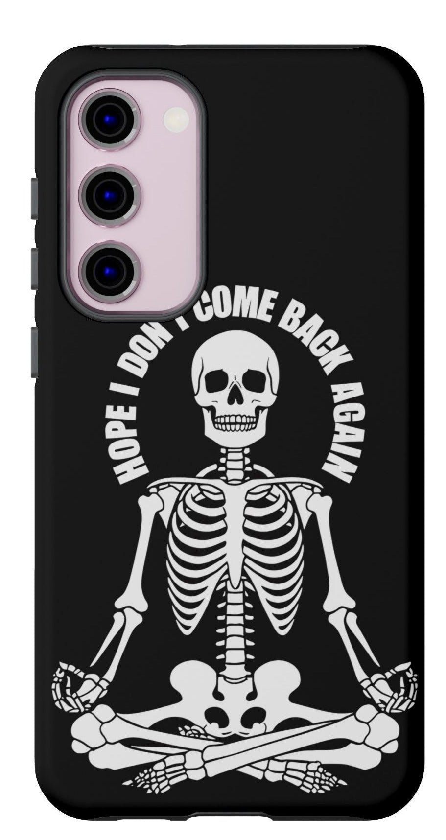 Funny Skeleton Phone Case featuring hilarious bone design - durable spooky humor cover by Memez Store
