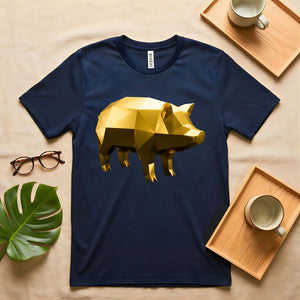 Gold Ceramic Piggy Bank Meme T-Shirt