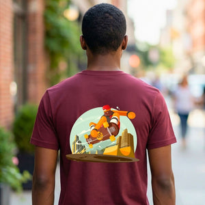 Skate Lover Streetwear Tee with Vintage Deck Graphic