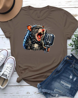 Beautiful Rat Singer Graphic T-Shirt