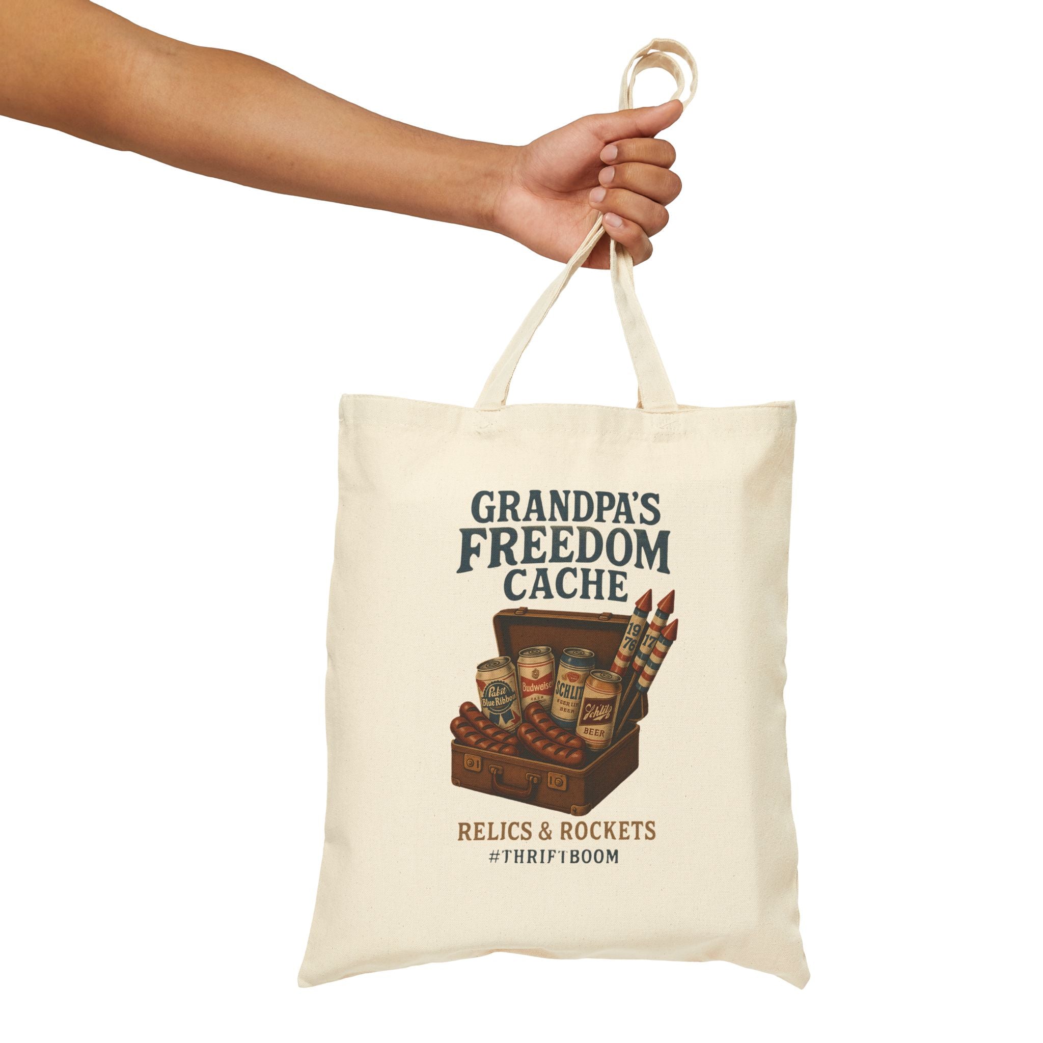 Grandpa's Freedom Tote Bag By Memez Store