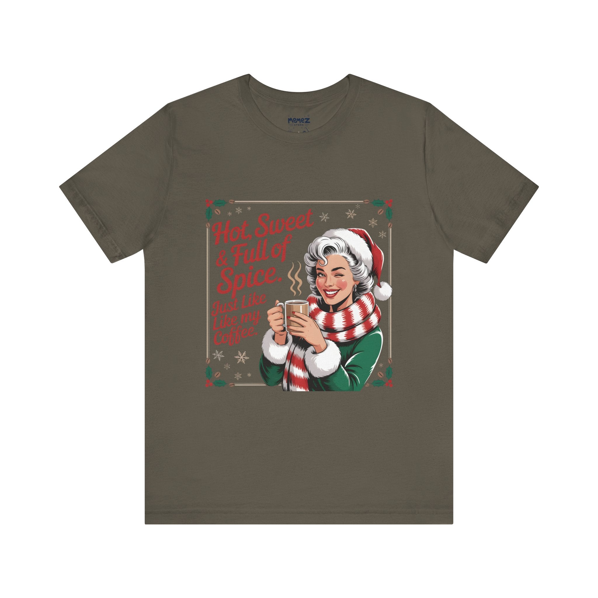Coffee girl Chirstmas Meme Funny Tee