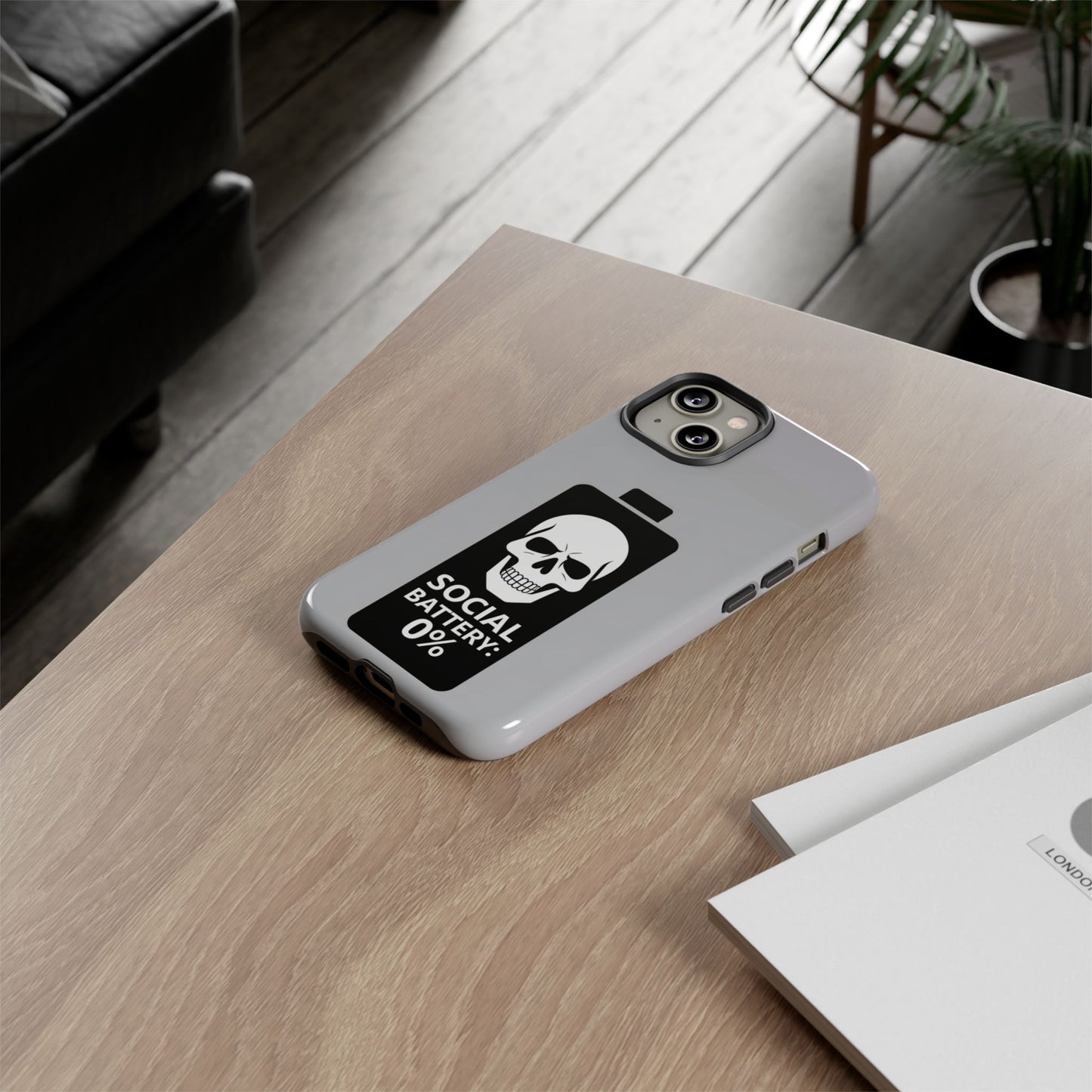 Social Battery Zeero I Phone case by Memez Store