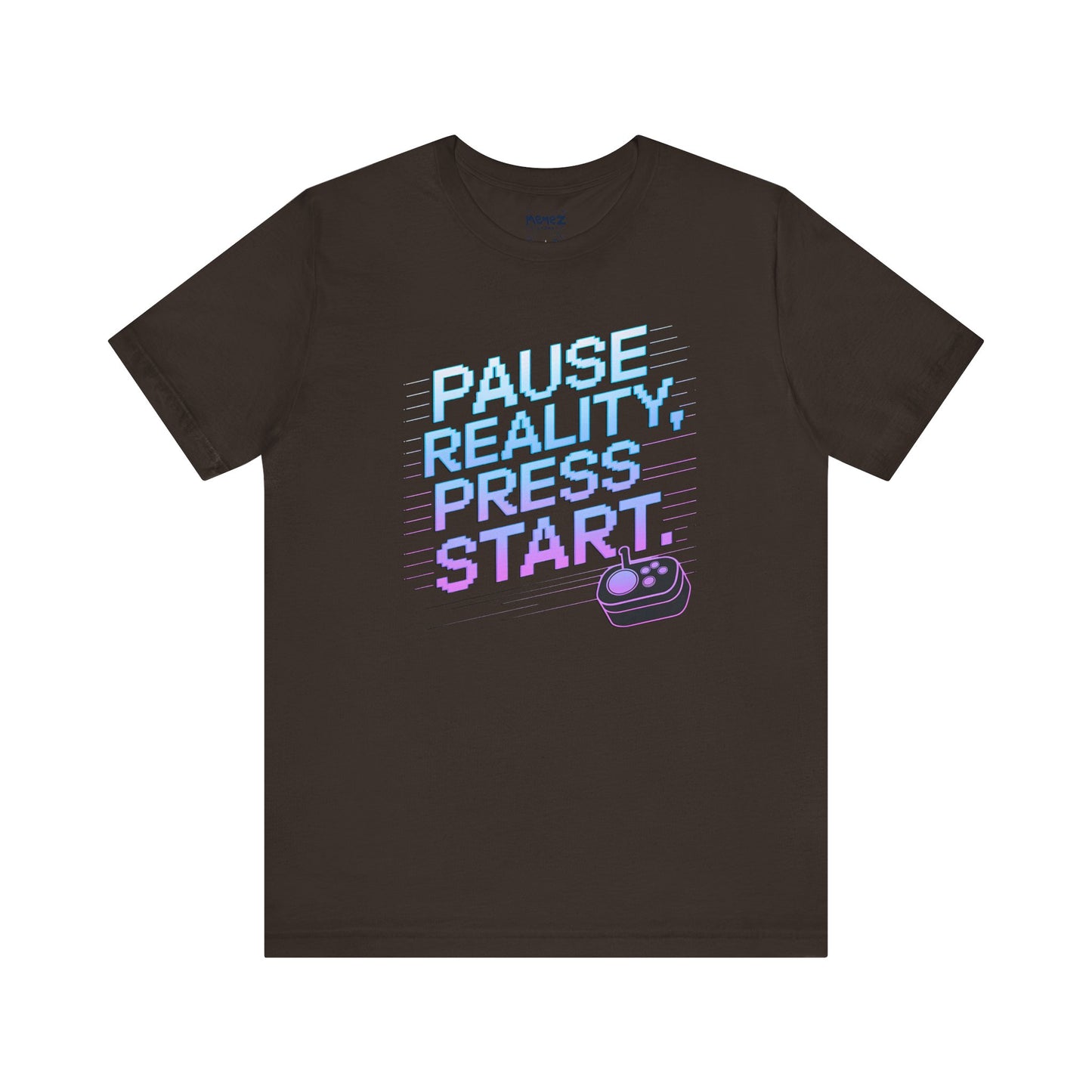 Gamer Pause Reality Press Tee - Unisex Jersey Short Sleeve