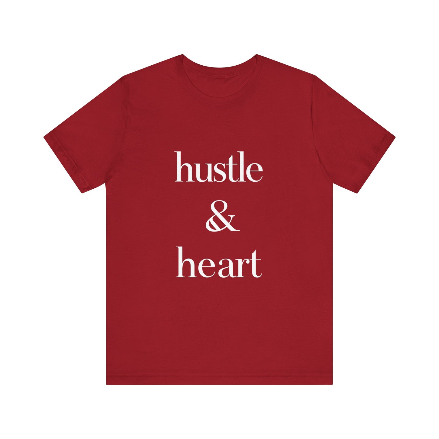 Hustle and Heart Unisex Tee - Memez Store Funny Quote T-shirt