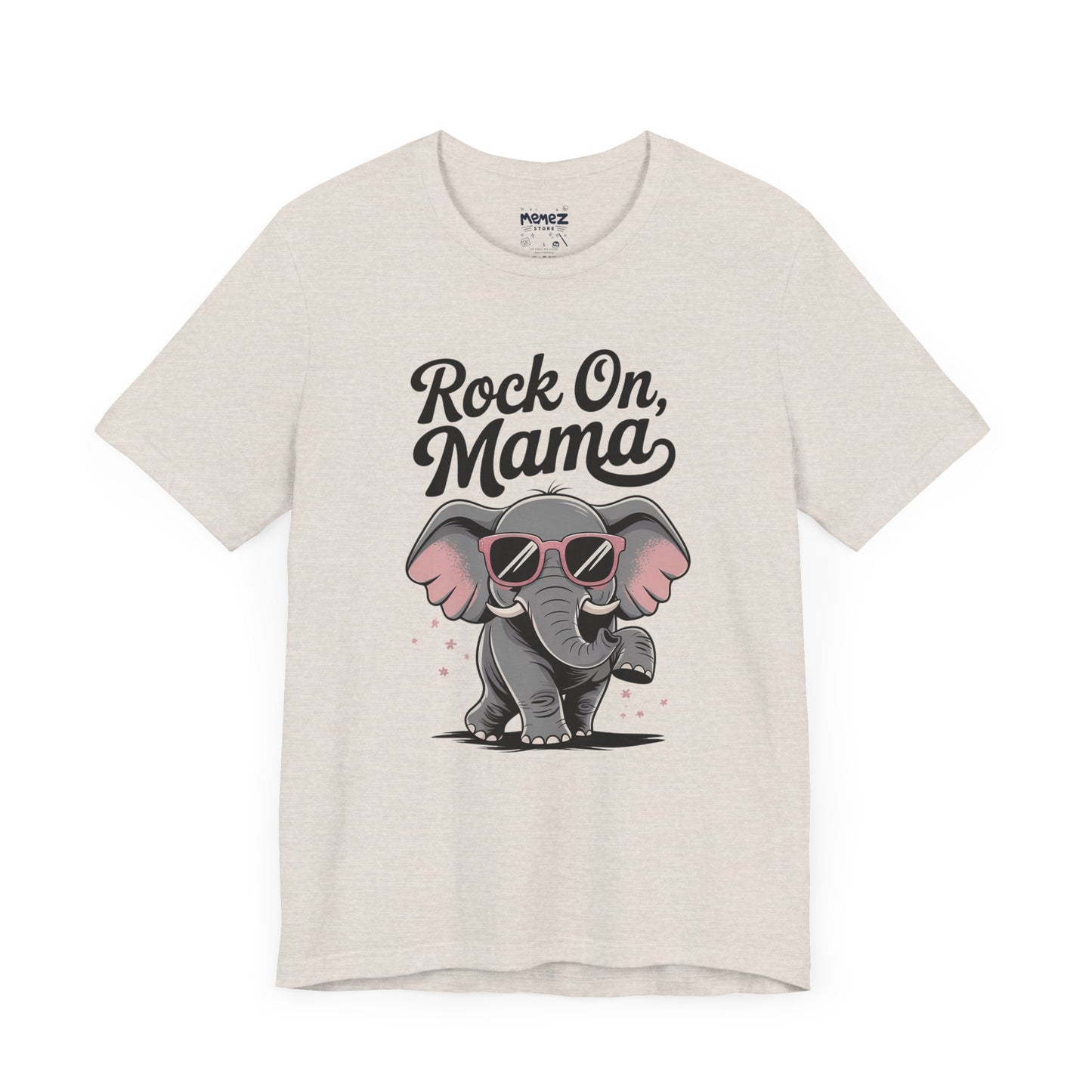 Rock on Mama, Funny Elephant Mother Day Tee by Memez Store
