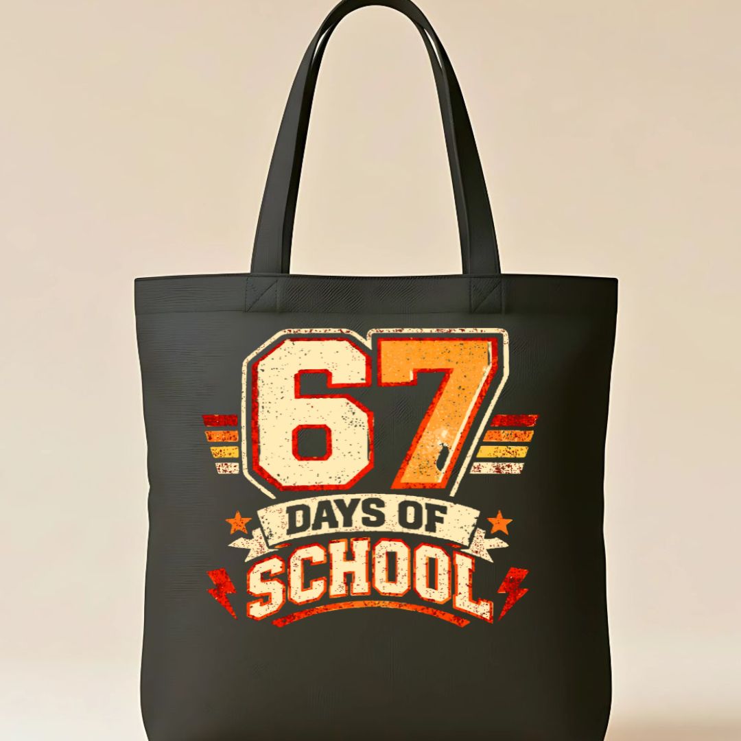 67 Days of School Celebration Tote Bag