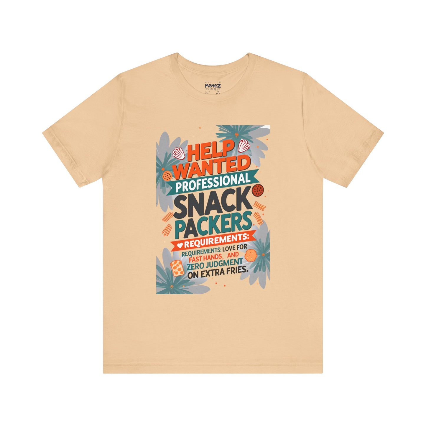 Funny Professional Snacks Packer T-Shirt
