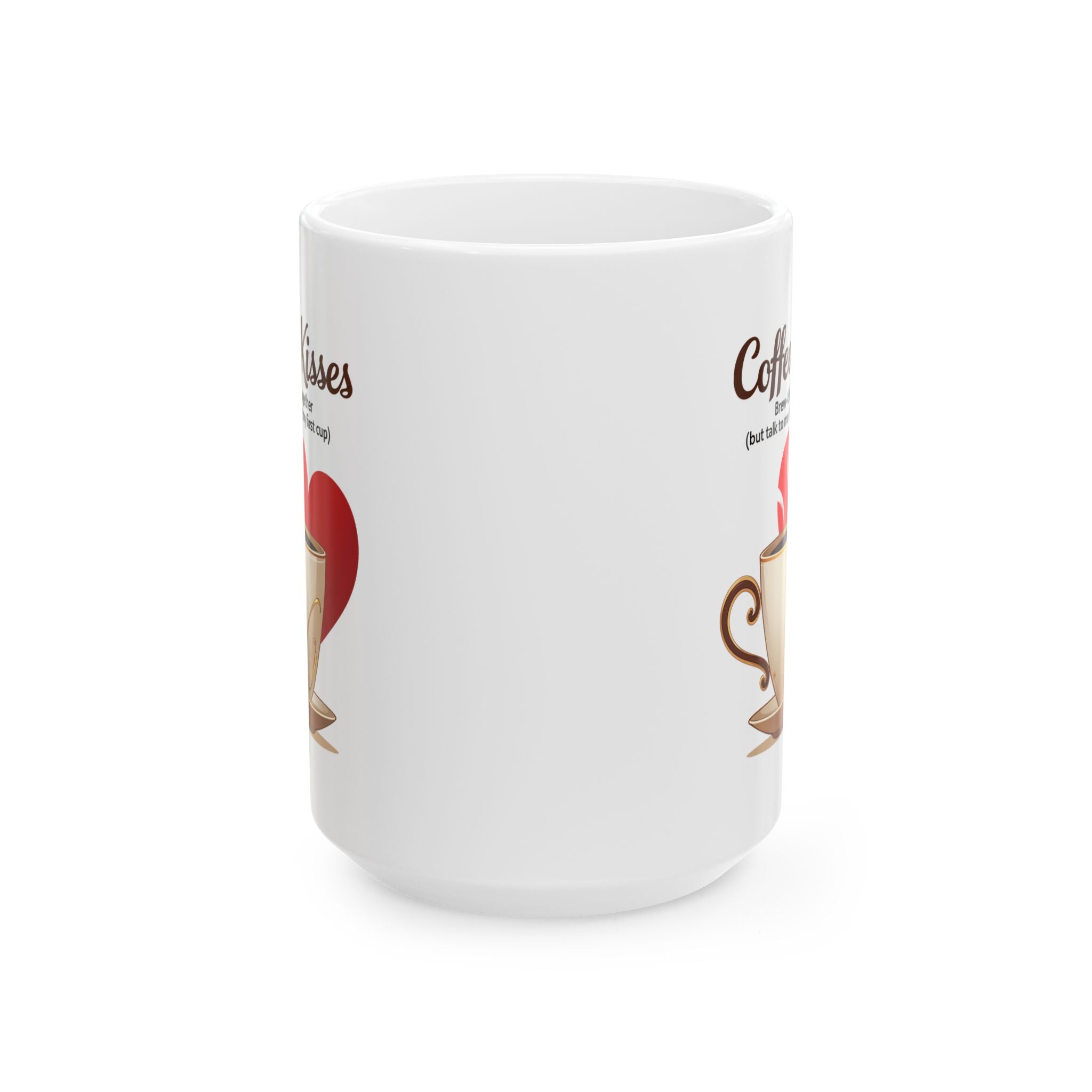 Coffee Kisses funny and meme Mug by Memez store