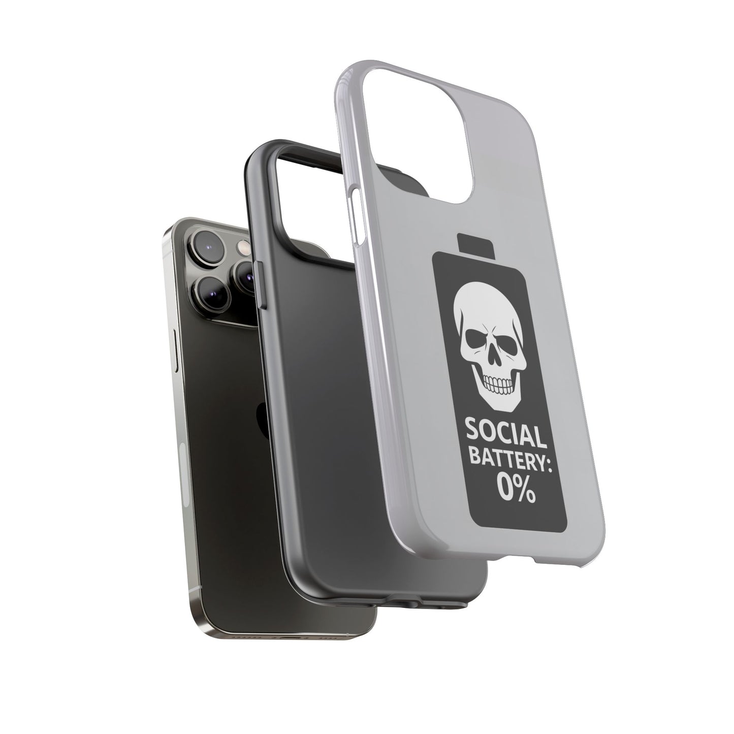 Social Battery Zeero I Phone case by Memez Store