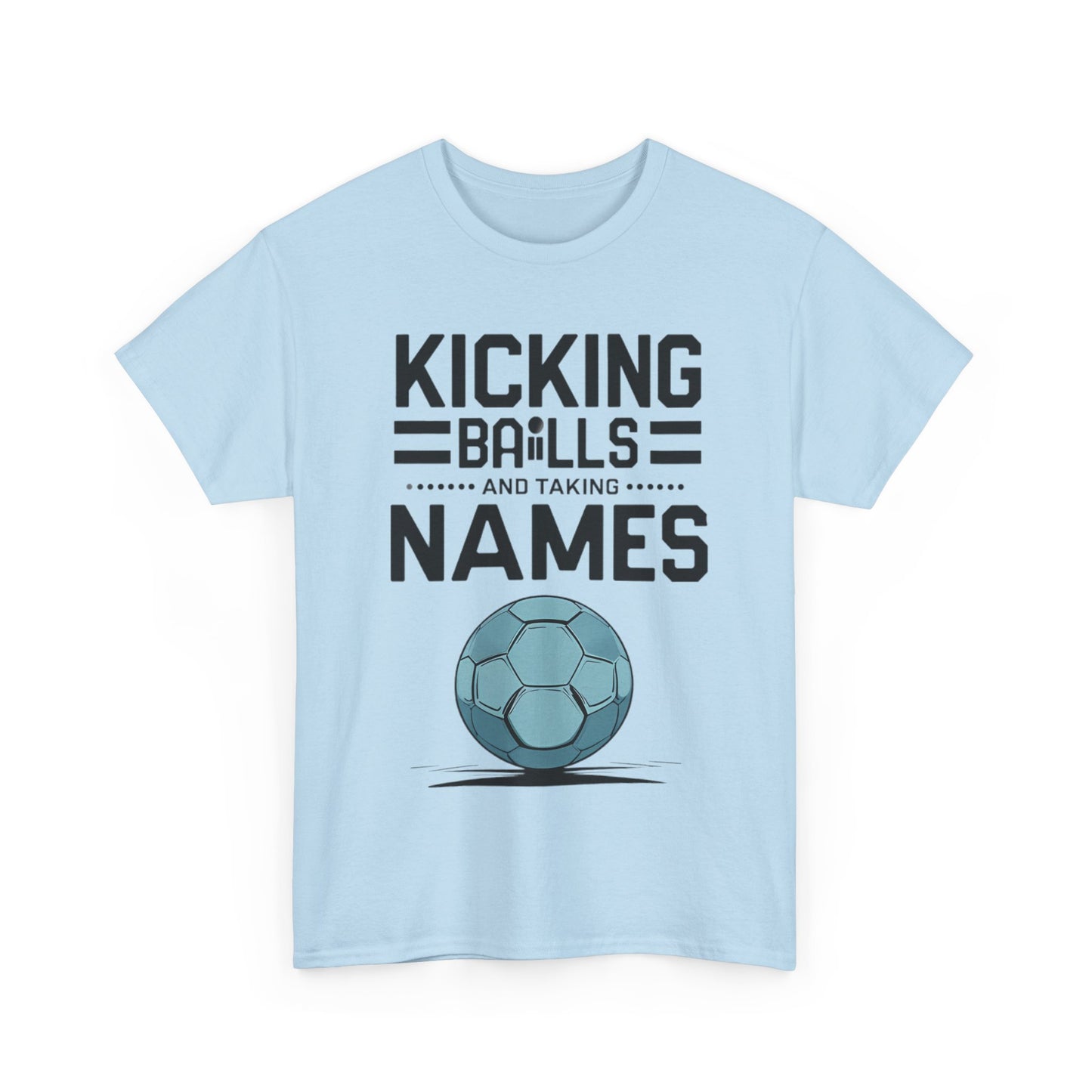 Funny Meme Unisex Tee - & quot; Kicking Balls & quot; by Memez Store