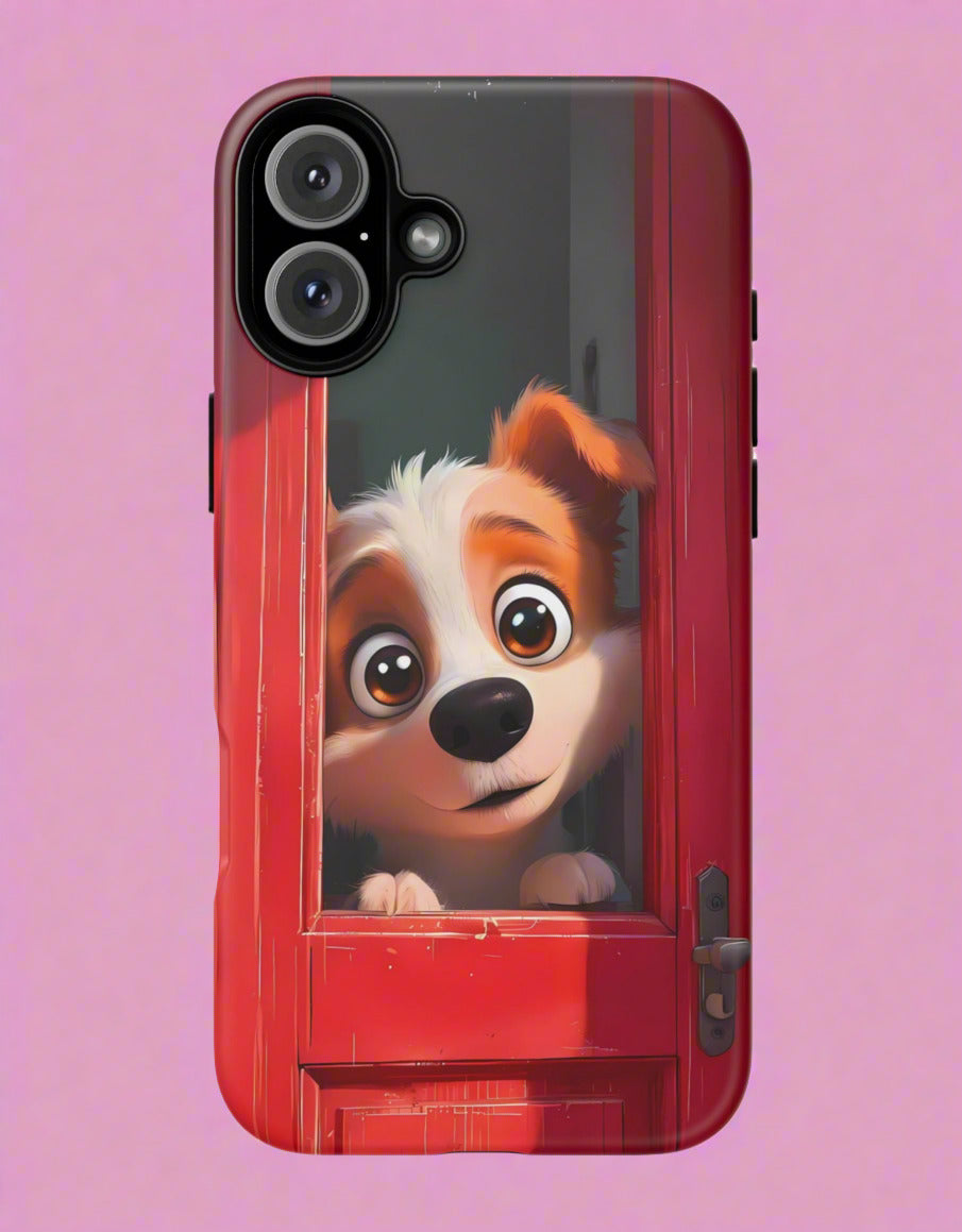 Retro Cute Dog Phone Case - Vintage Pet Design | Meme Store