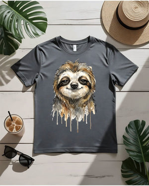 Cute zen sloth tee meditating sloth lotus pose ommm graphic