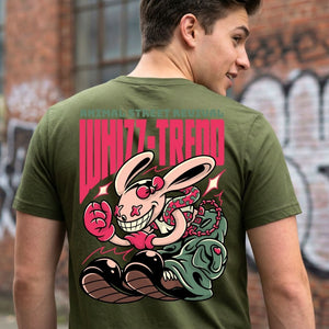 Whiz Trend Premium Oversized Streetwear Tee - Model Front