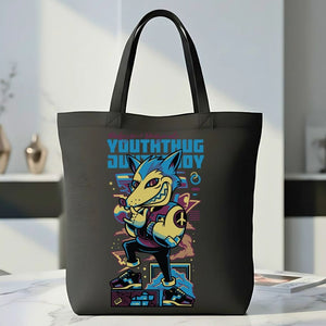 Urban Youth Graphic Cotton Canvas Tote Bag