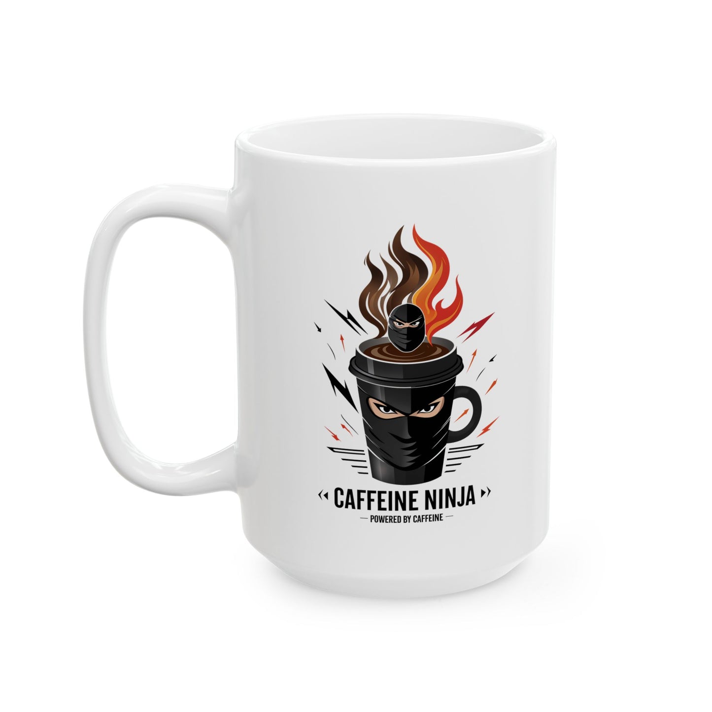 Caffein Ninja a Funny and Meme Coffee Mug by Memez Store