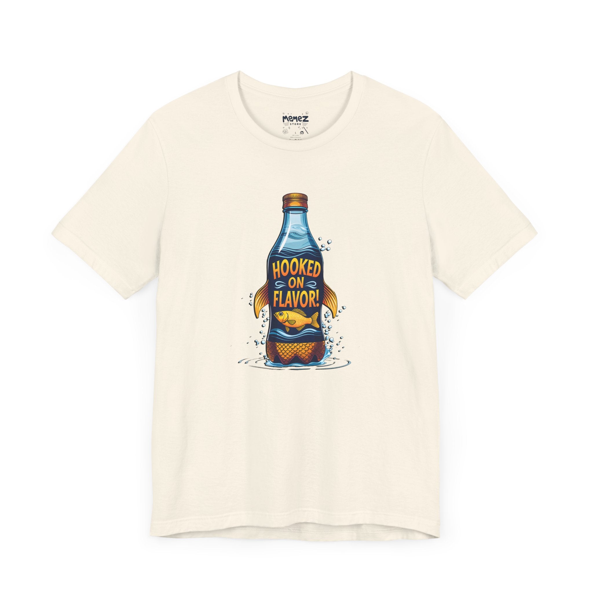 Funny Unisex Tee - Hooked On Flavor by Memez Store