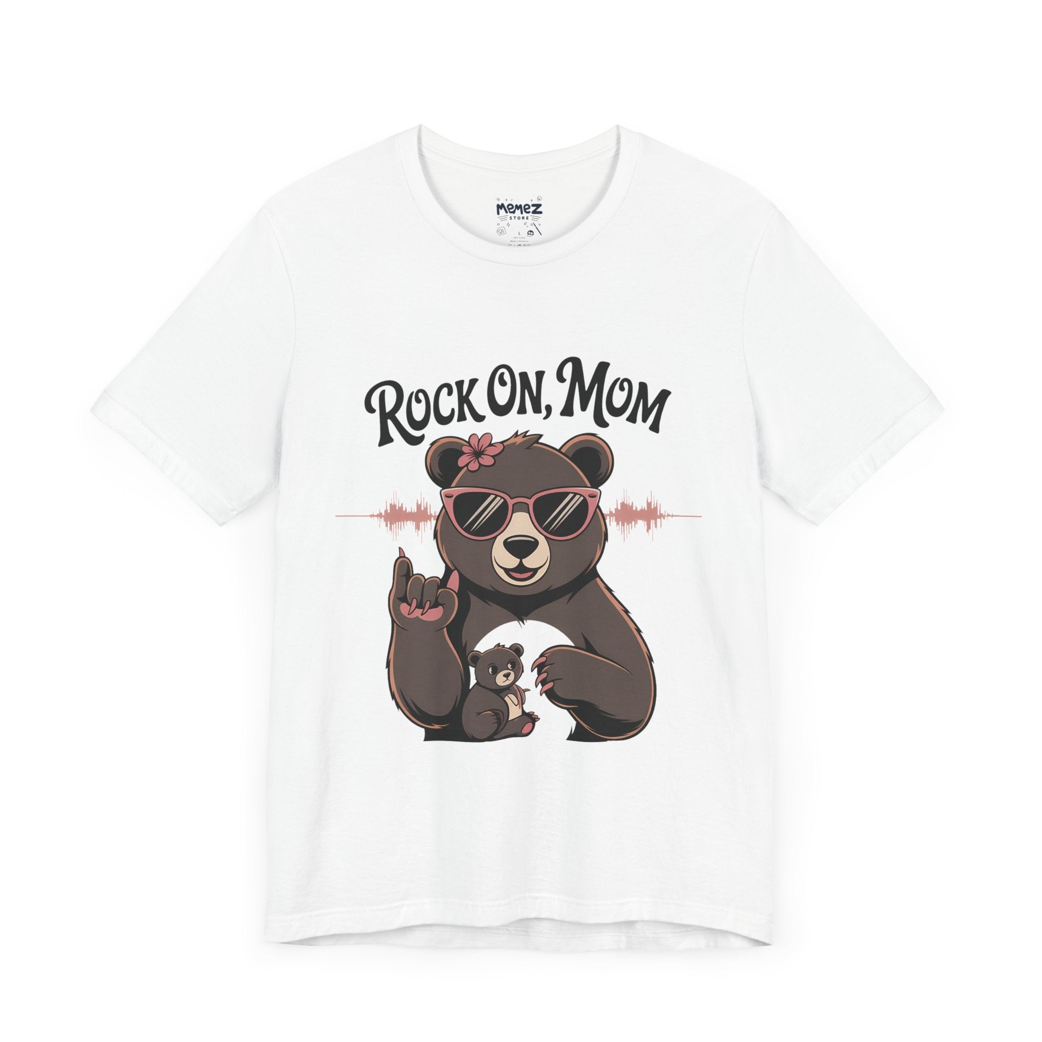 Rock on Mom Funny Mama Bear Tee By Memez store