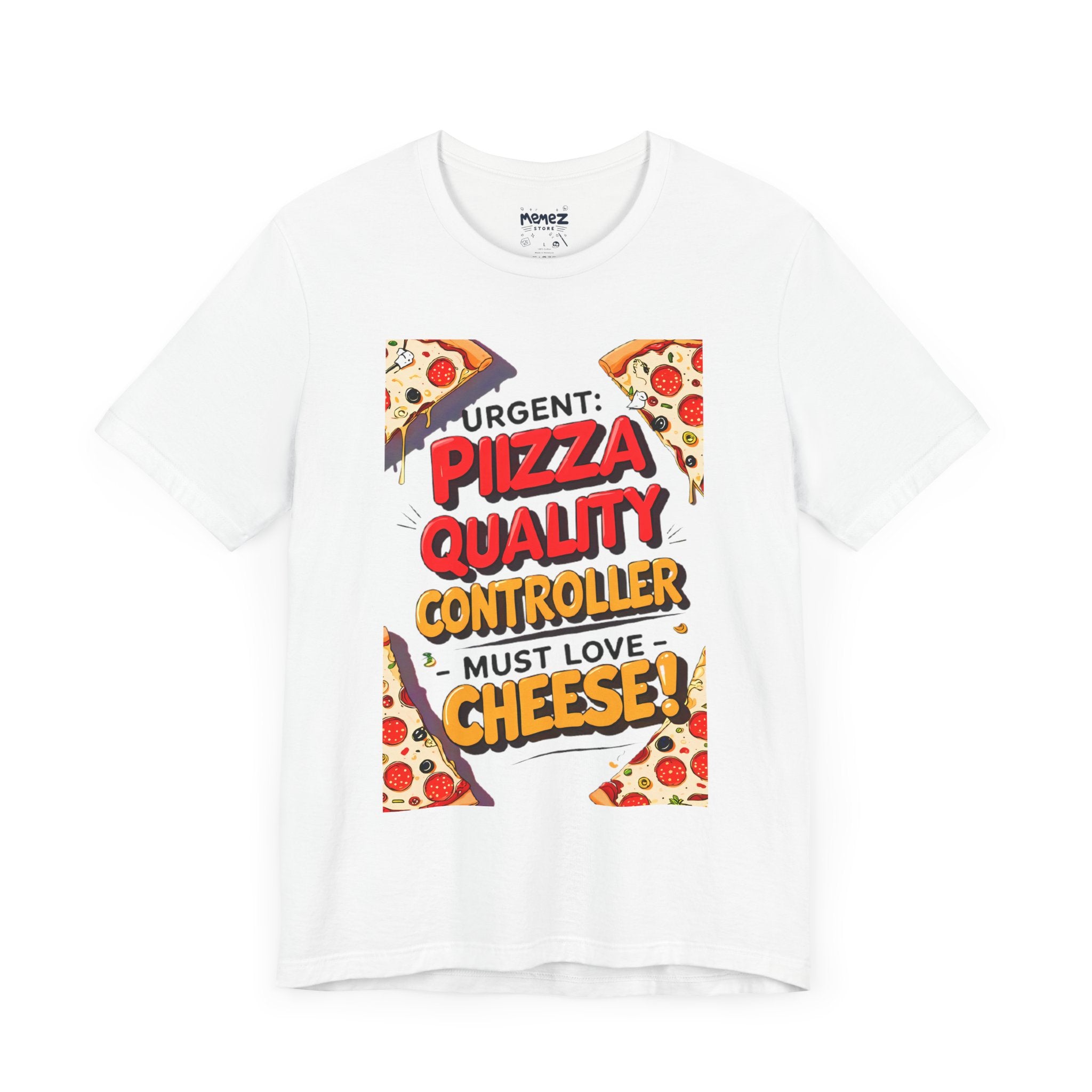 Funny Pizza Quality Controller Tee