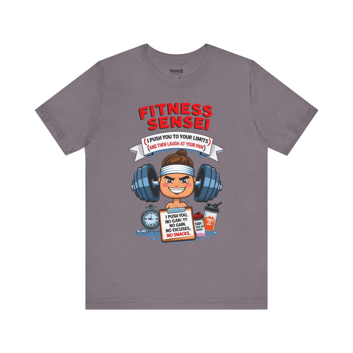 Fitness Sensei T-Shirt - gym lover funny tee by Memez Store