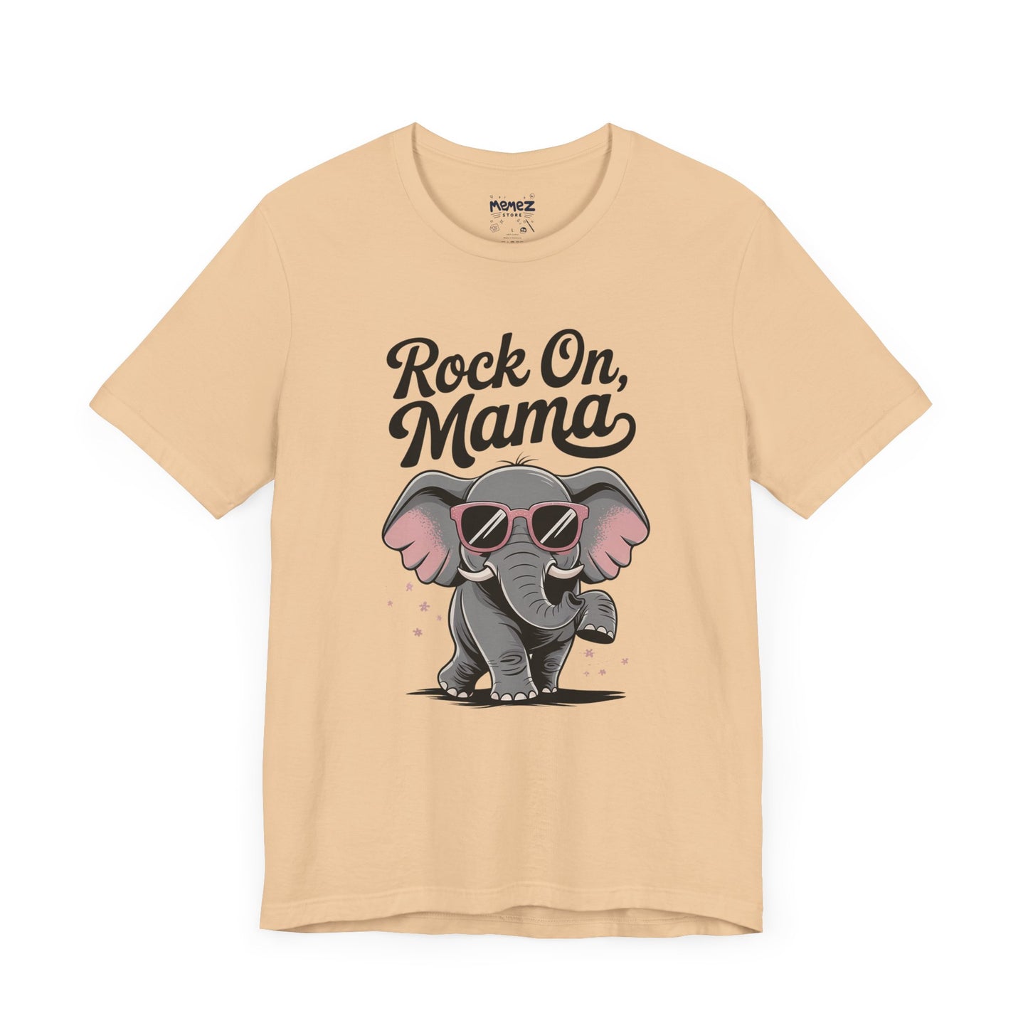 Rock on Mama, Funny Elephant Mother Day Tee by Memez Store