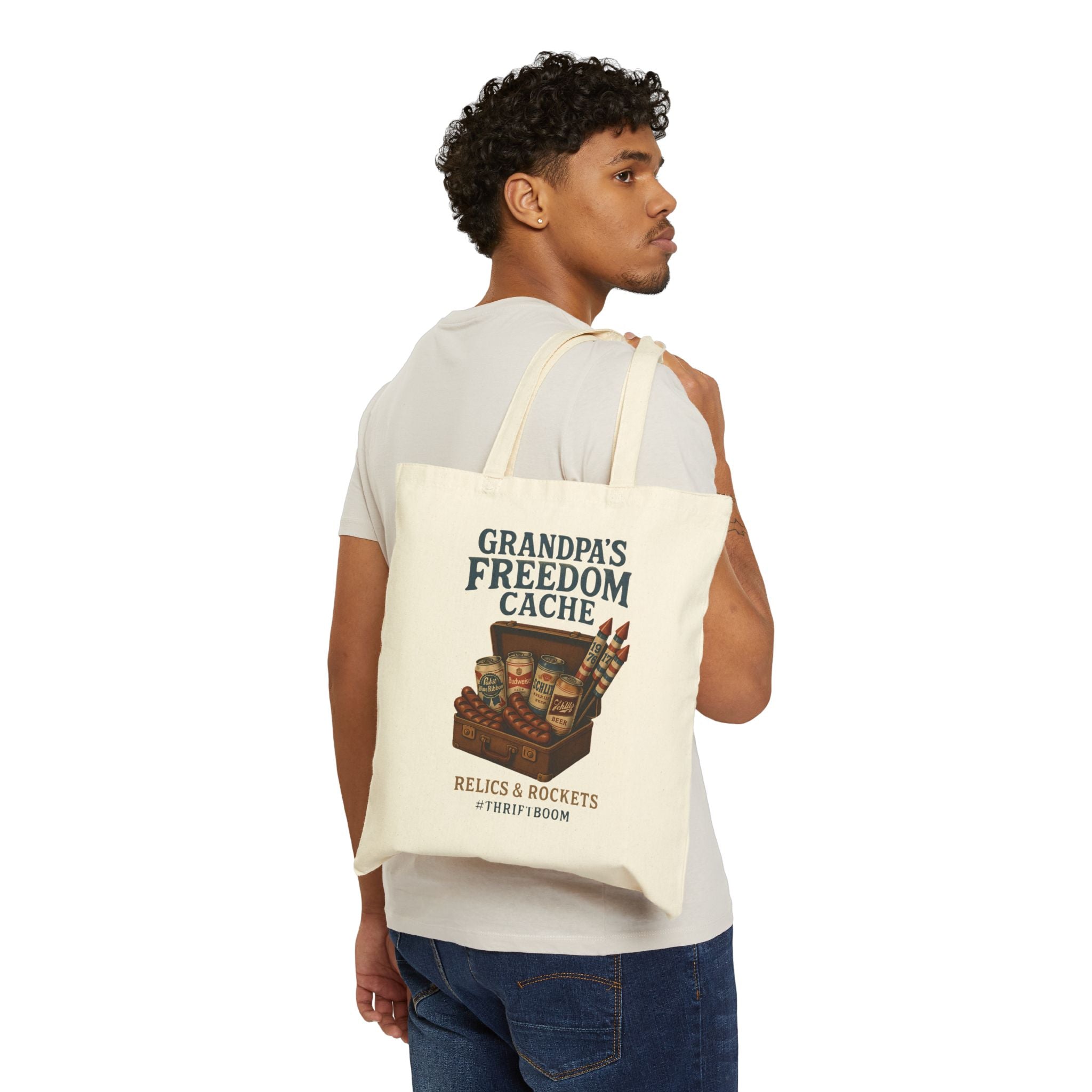 Grandpa's Freedom Tote Bag By Memez Store