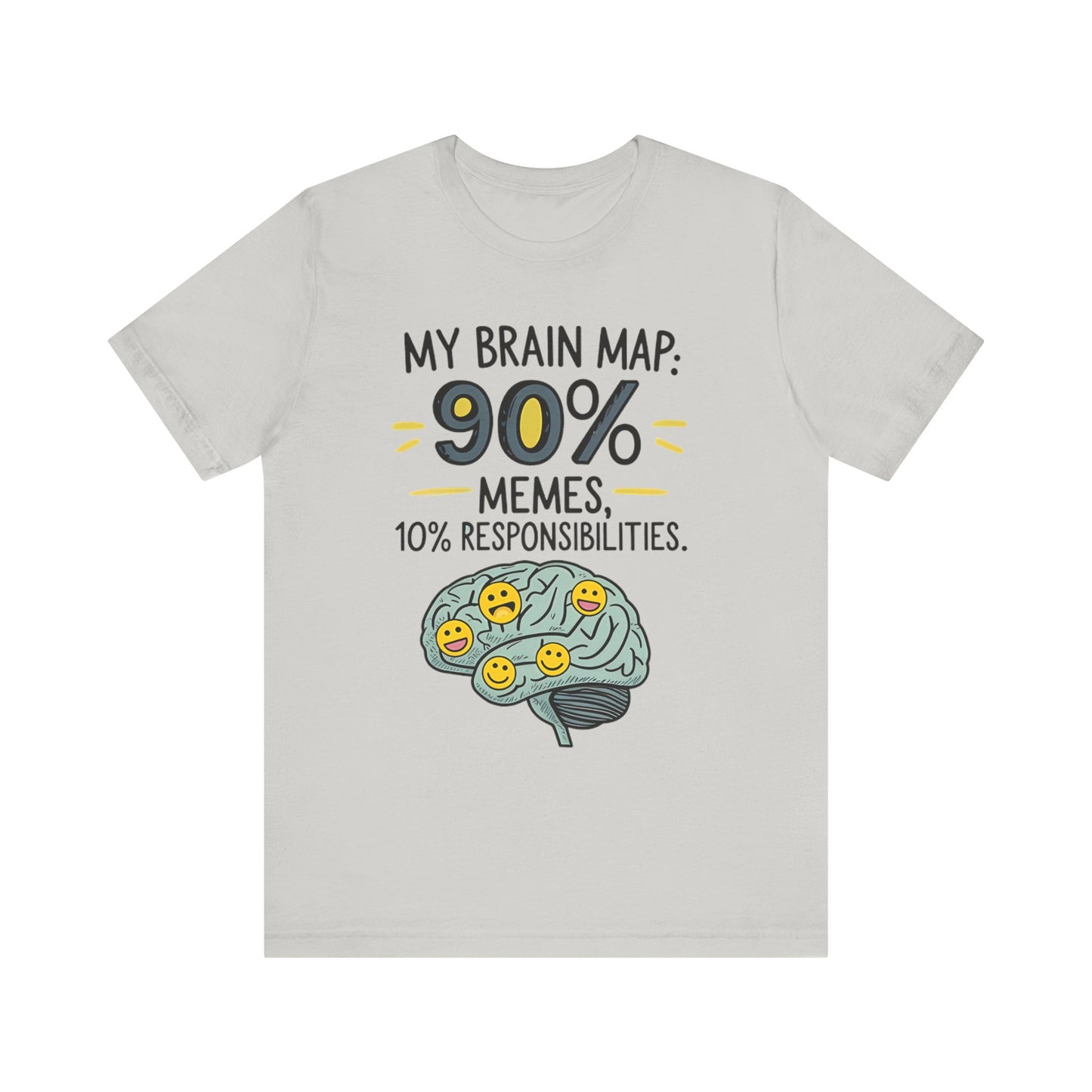 Funny Meme Tees for Stress Relief - 90% Memes, 10% Responsibilities