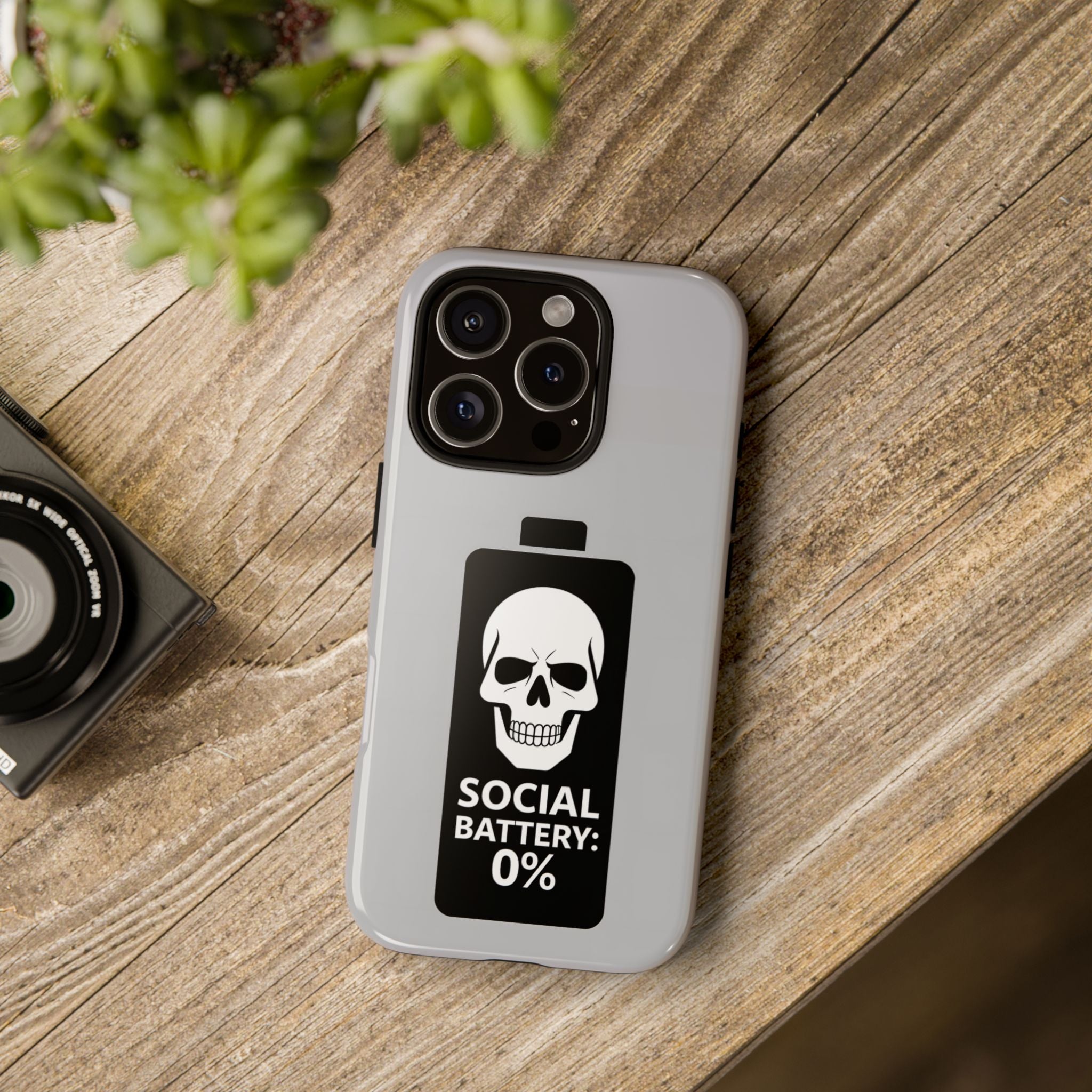 Social Battery Zeero I Phone case by Memez Store