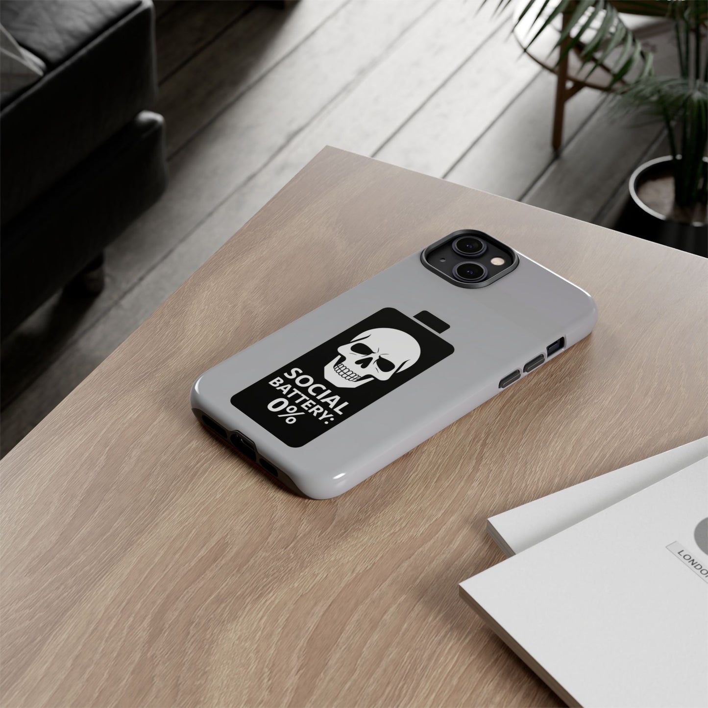 Social Battery Zeero I Phone case by Memez Store