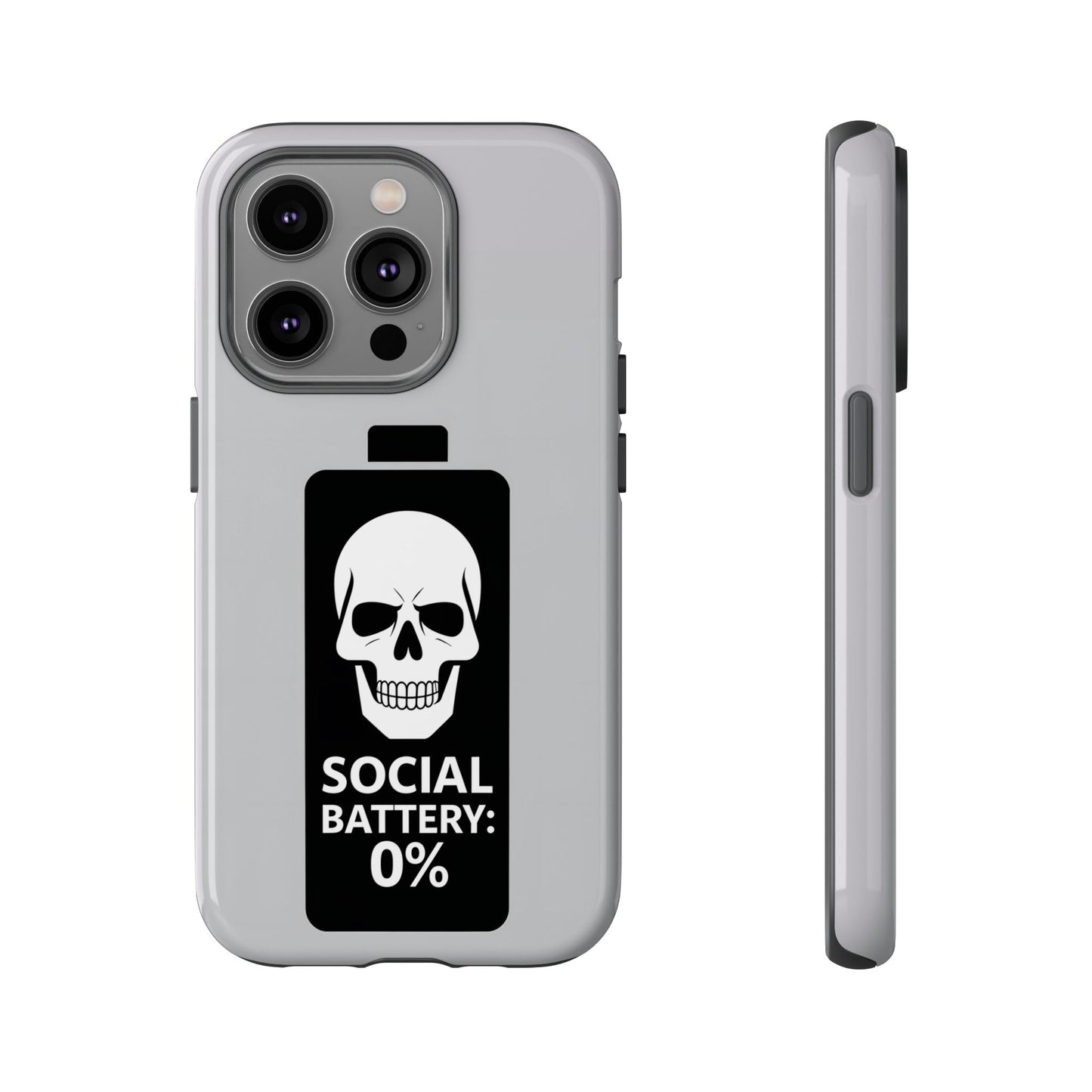 Social Battery Zeero I Phone case by Memez Store