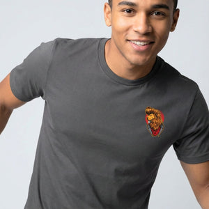 Lion Streetwear Tee with Majestic Portrait Graphic