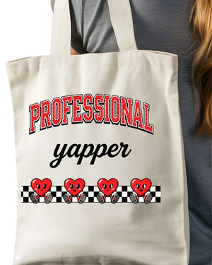 Professional Yapper Funny Talkative Slang Tote Bag
