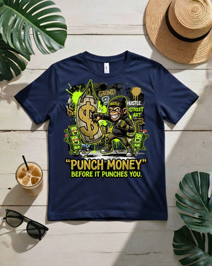 Punch money before it punches you tee boxing glove dollar sign