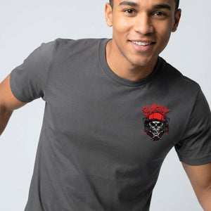 Hip Hop Skull Graphic T-Shirt Urban Streetwear