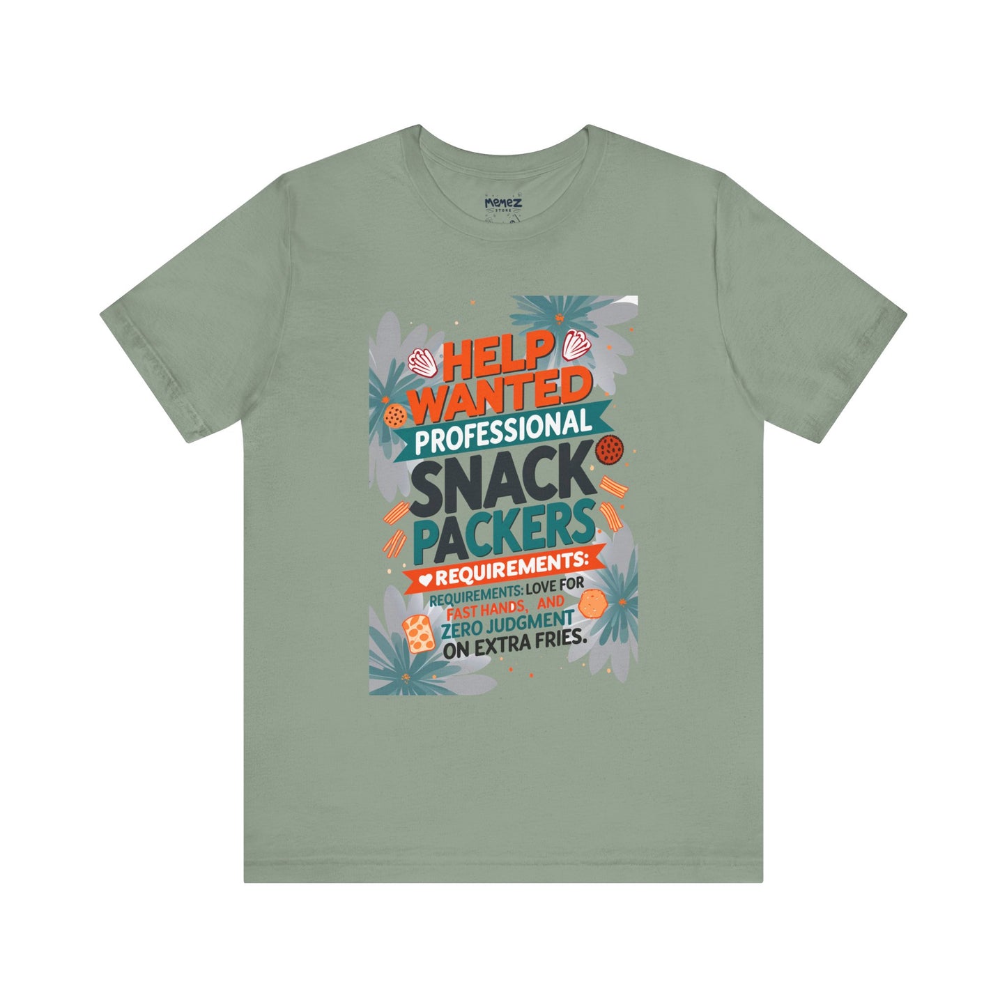 Funny Professional Snacks Packer T-Shirt