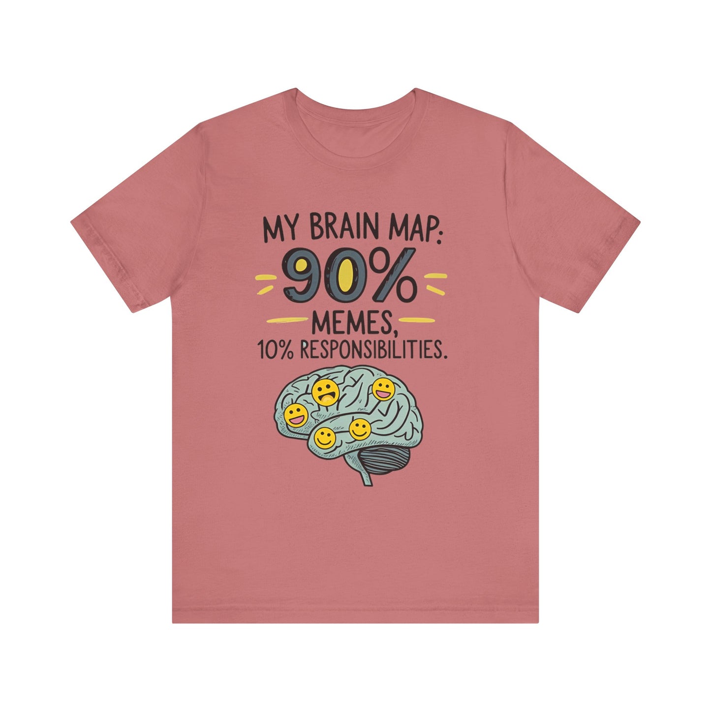 Funny Meme Tees for Stress Relief - 90% Memes, 10% Responsibilities