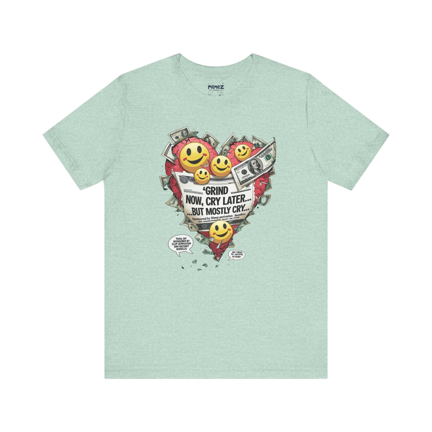 Money Vs Health Funny and Meme T-shirt - Unisex Tee - Memez Store