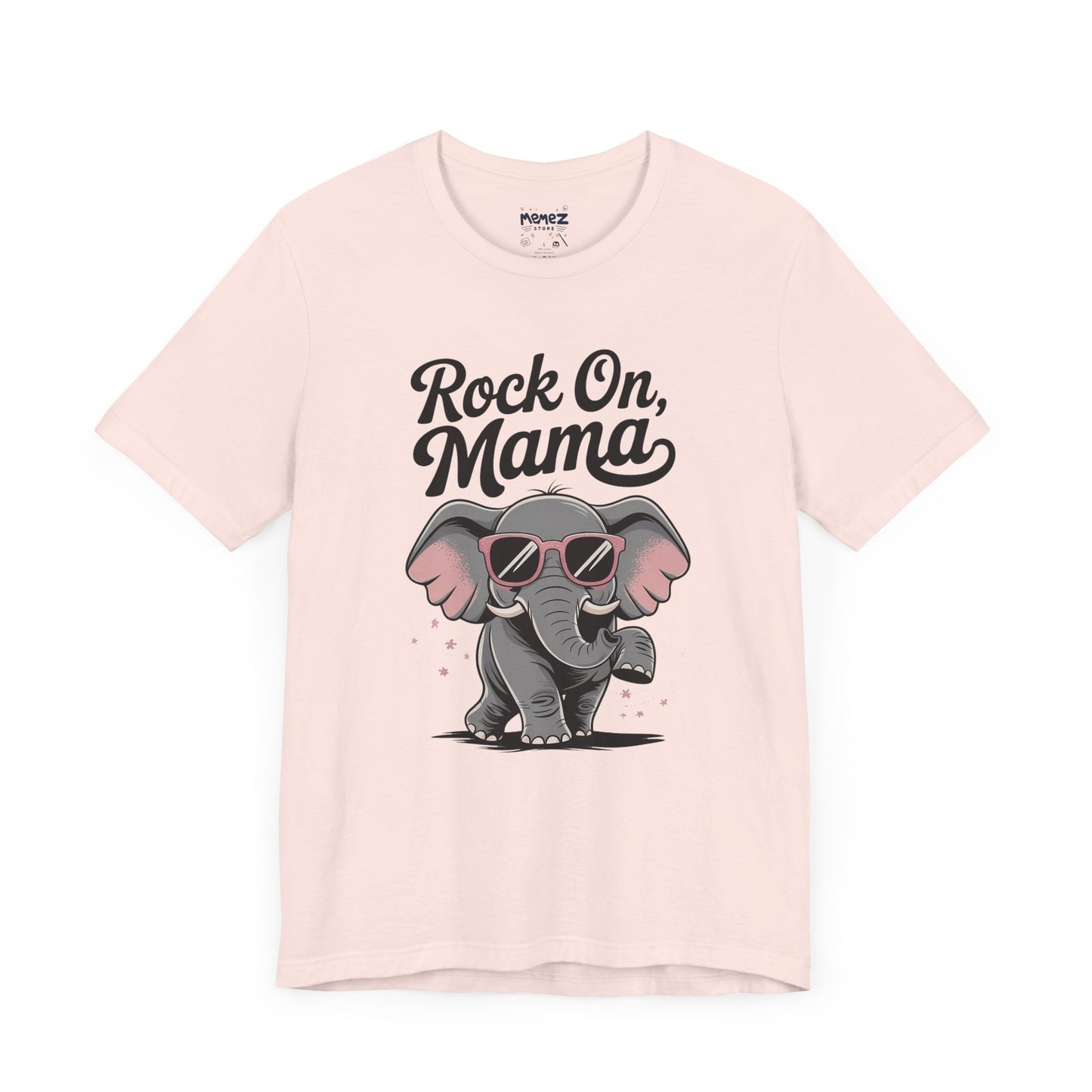 Rock on Mama, Funny Elephant Mother Day Tee by Memez Store