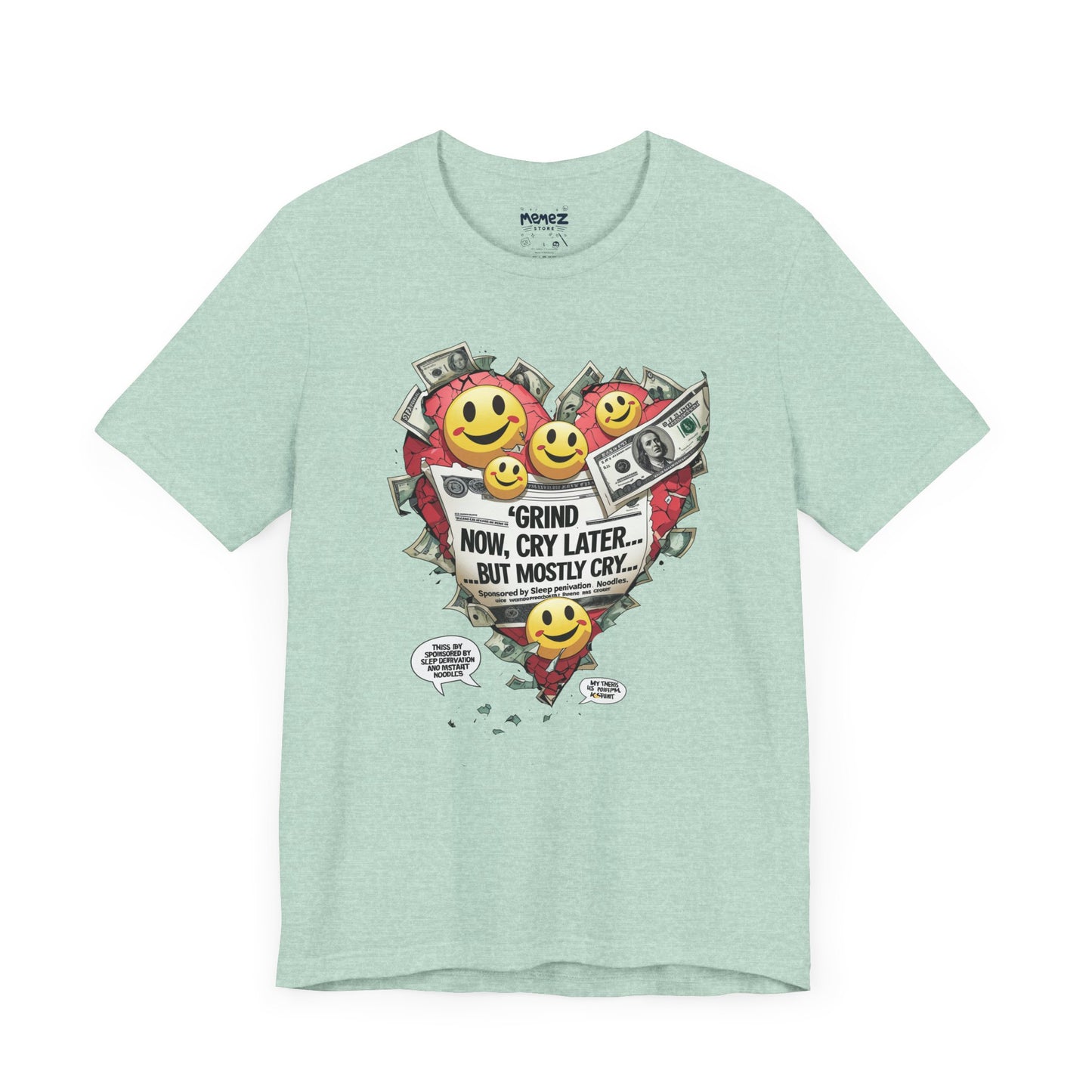 Money Vs Health Funny and Meme T-shirt - Unisex Tee - Memez Store