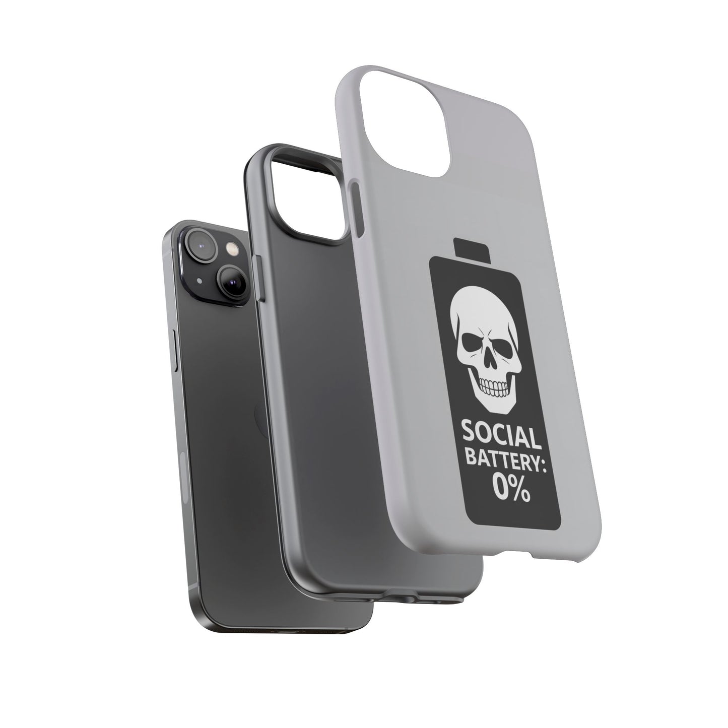 Social Battery Zeero I Phone case by Memez Store