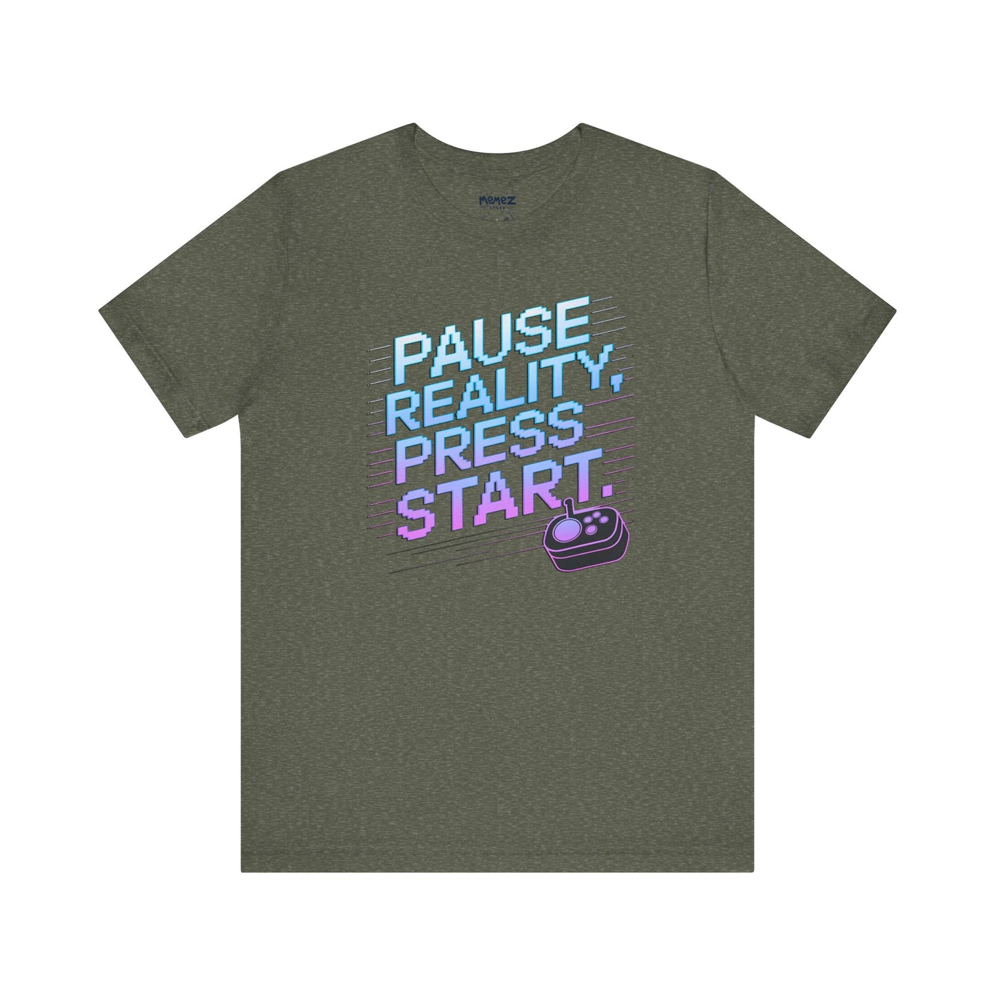 Gamer Pause Reality Press Tee - Unisex Jersey Short Sleeve