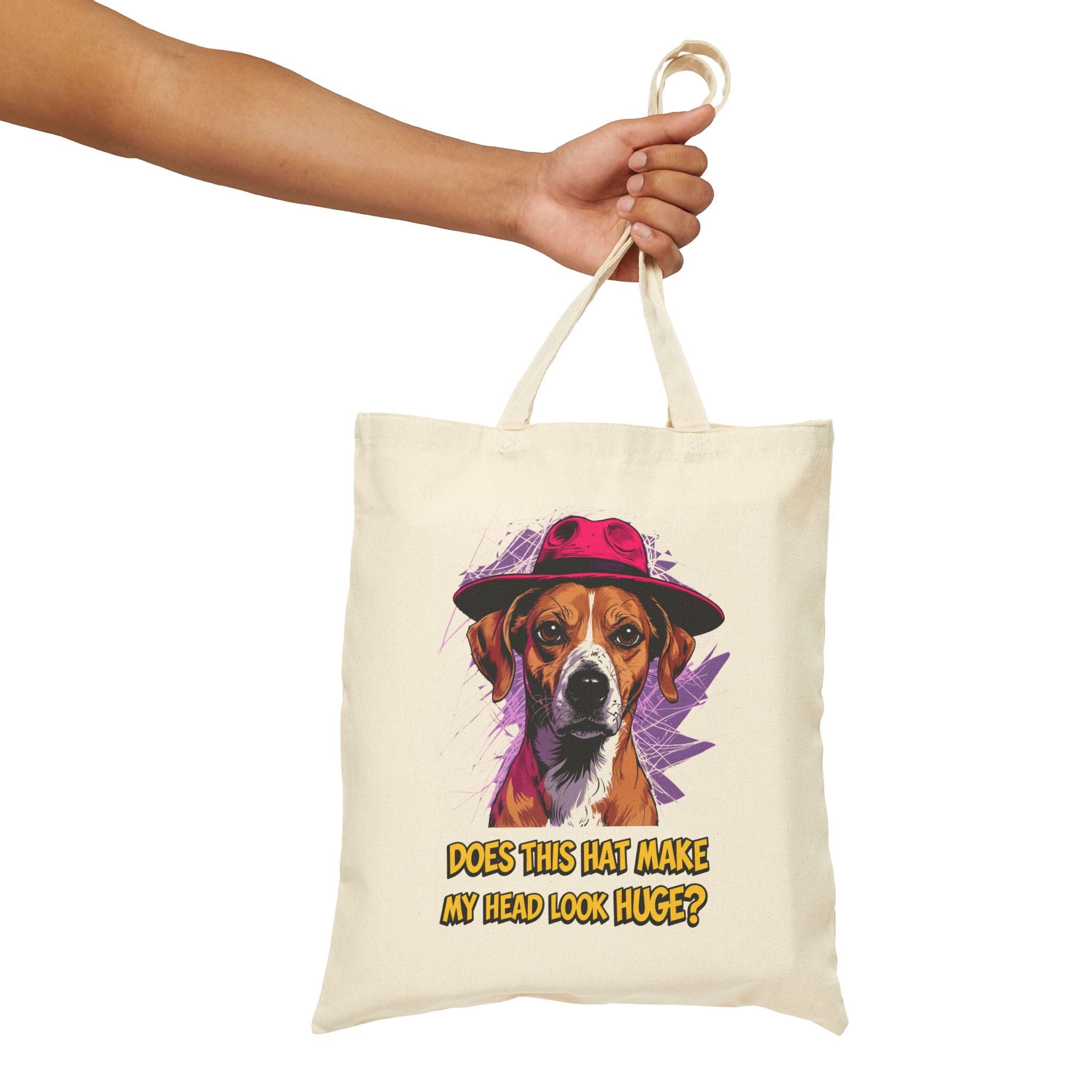 Cotton Canvas Tote Bag - Cute Dog Meme by Memez Store