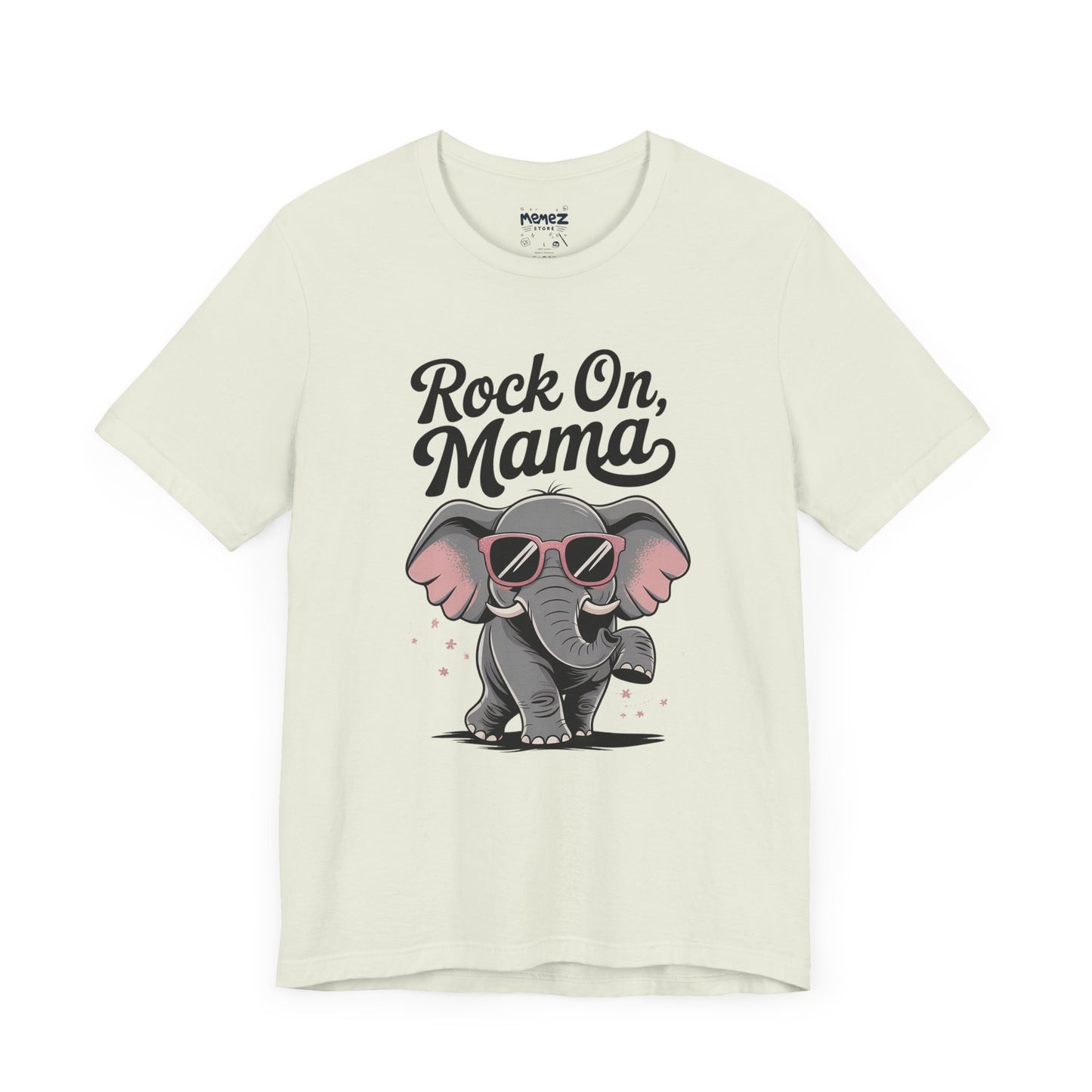 Rock on Mama, Funny Elephant Mother Day Tee by Memez Store