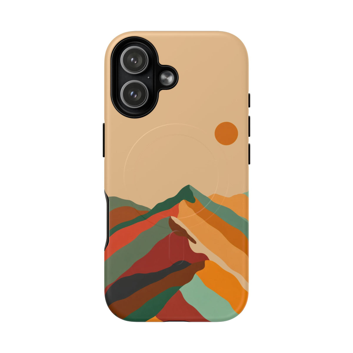 Retro Mountain Sunset Tough Magnetic Phone Case