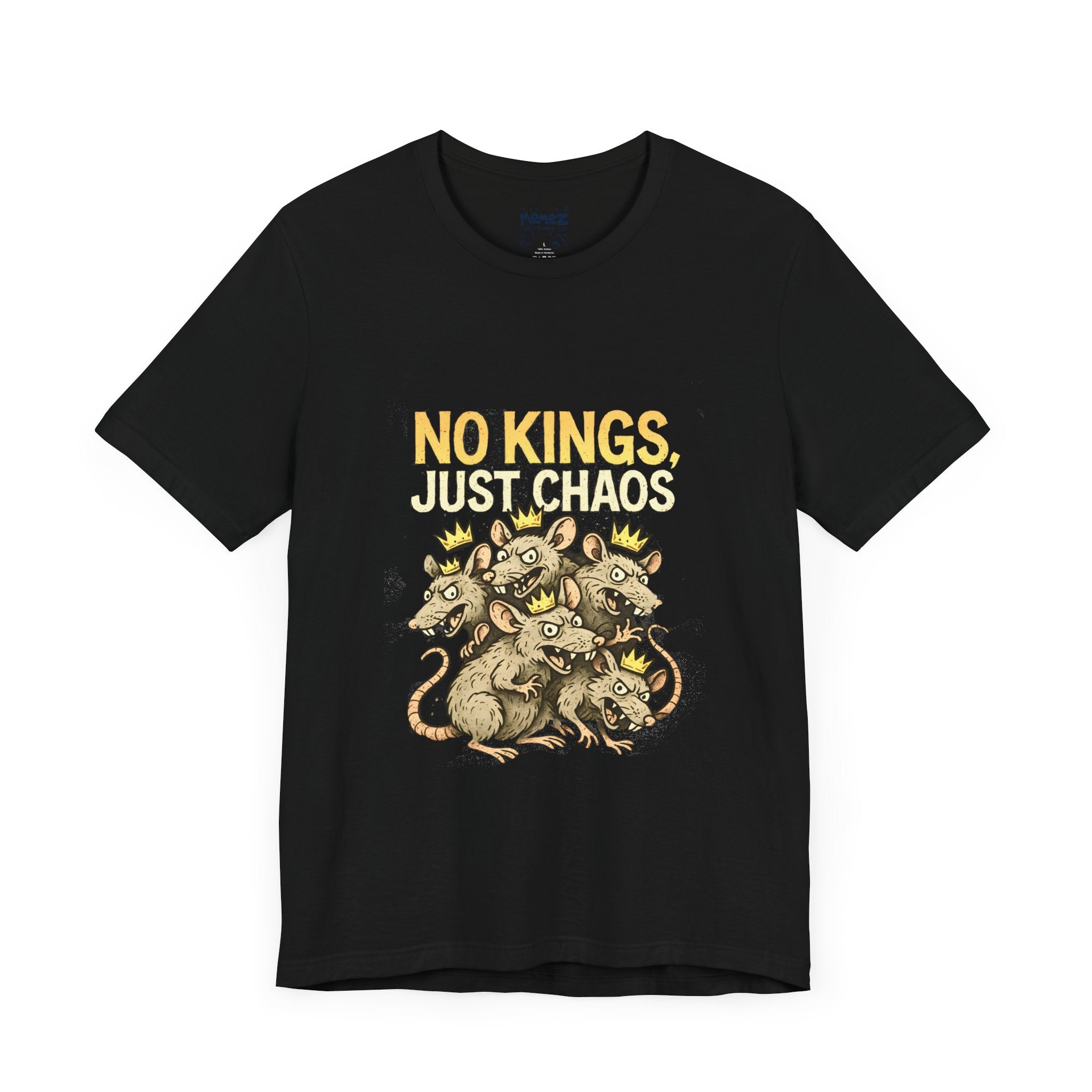 Funny Tee: No King Just Chaos Unisex Jersey Short Sleeve Tee by Memez Store