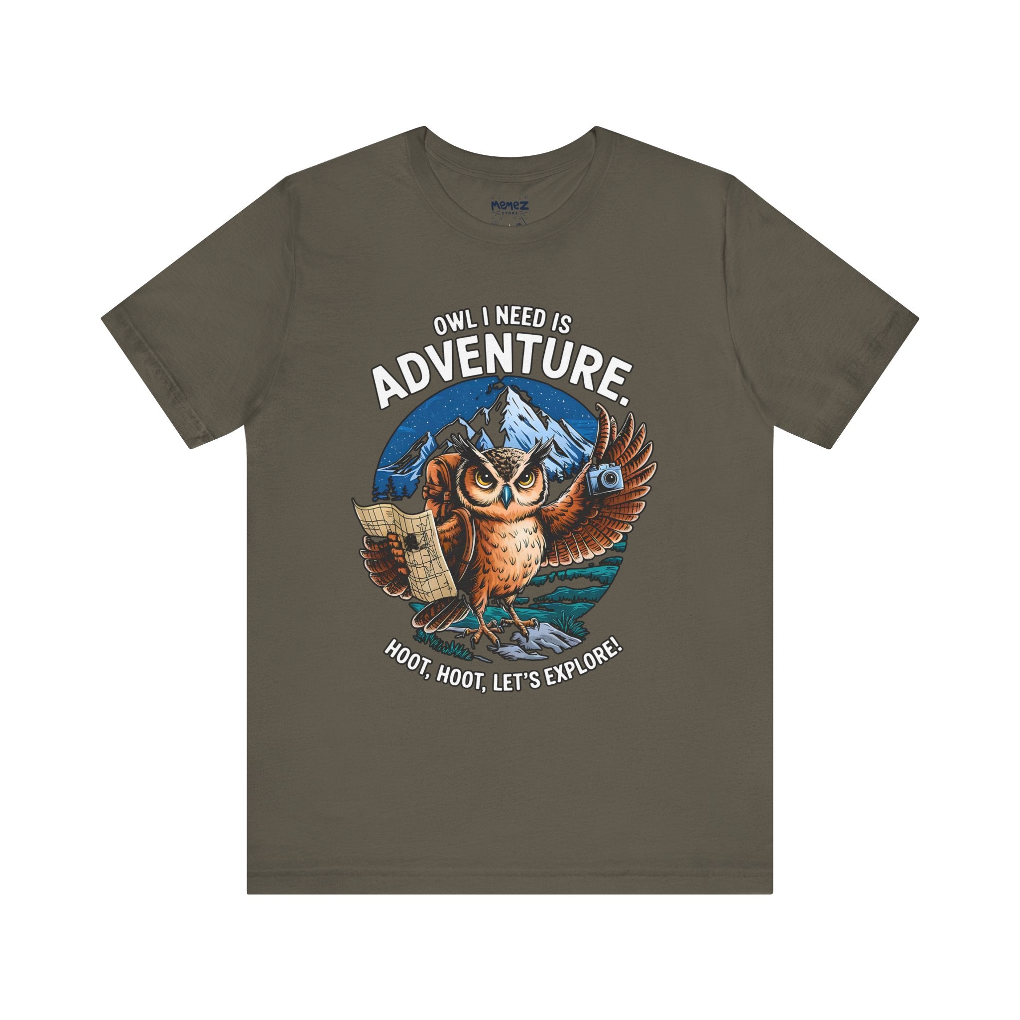 Funny Owl Adventure Tee - Unisex T-Shirt for Nature Lovers