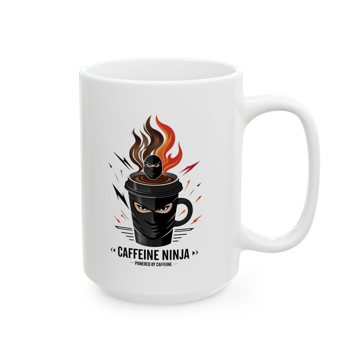 Caffein Ninja a Funny and Meme Coffee Mug by Memez Store