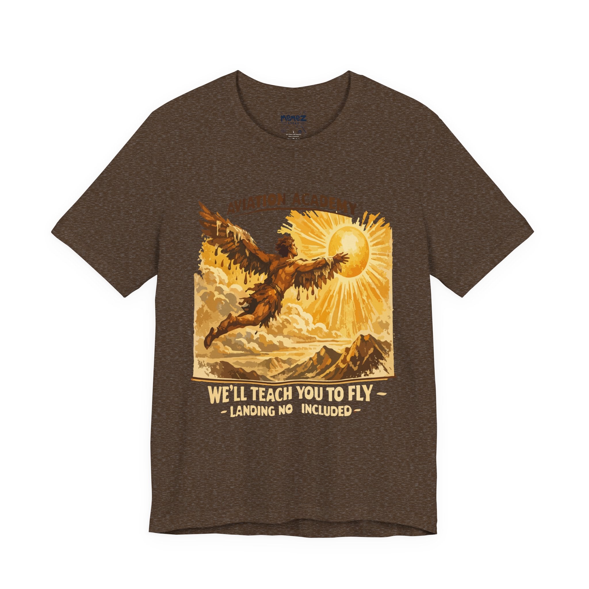 Aviation Academy Tee — "We'll Teach You to Fly (Landing Not Included)"