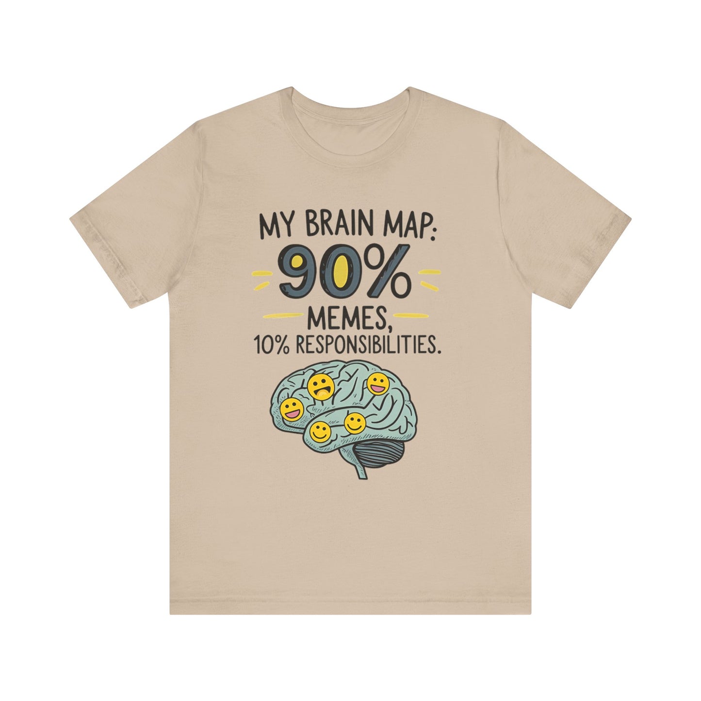 Funny Meme Tees for Stress Relief - 90% Memes, 10% Responsibilities